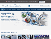 Tablet Screenshot of magnesium-elektron.com